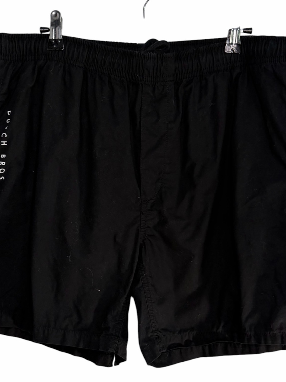 Dutch Bros Size 36 Black Shorts DB 1992 Windmill Cinch Waist